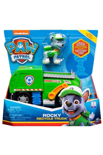 Комплект фигурка с превозно средство, Spin Master, Paw Patrol, Роки, многоцветен