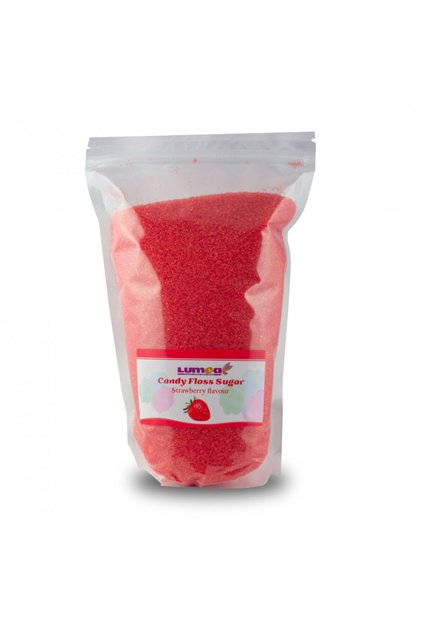 Zahar cu aroma de capsuna pentru vata de zahar, 1kg -