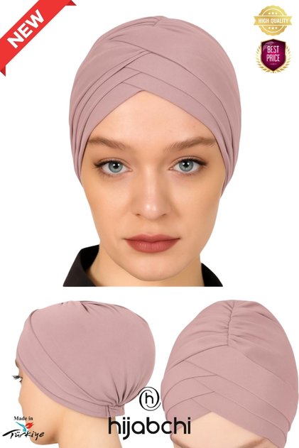 Cross Three Band Outer Bonnet Ready-Made Bonnet - Three Cross Outer Bonnet - Powder