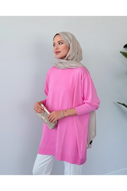 Taşlı Merserize Tunik