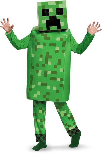 Creeper Deluxe Minecraft Costume 7-8 Years