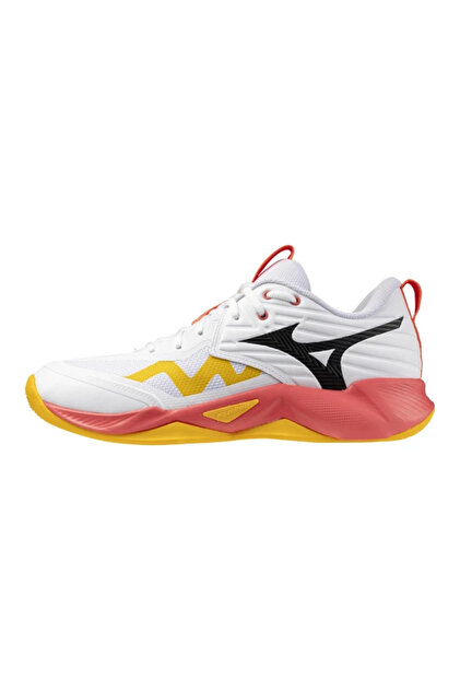 Wave Momentum Pro Mid Unisex Volleyball Shoes White / Orange