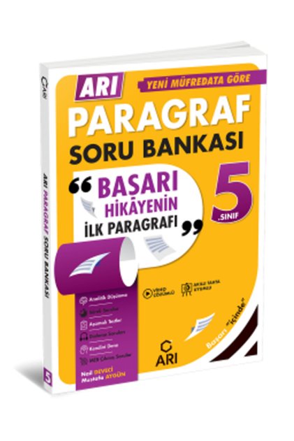 Arı 5 Sınıf Paragraf Soru Bankası Arı Yayınları