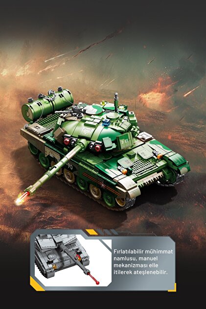 Sembo Block T-90 Ana Muharebe Tankı Yapı Bloğu Seti 765 Parça