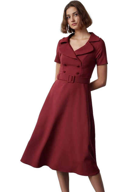 ruffle hem denim dress Nova Tie Waist Button Down Mini – Brick + Ivy Market Wide available Size:US 8.5 | EU 42 Tumble dry low Fnooota Party Dresses for