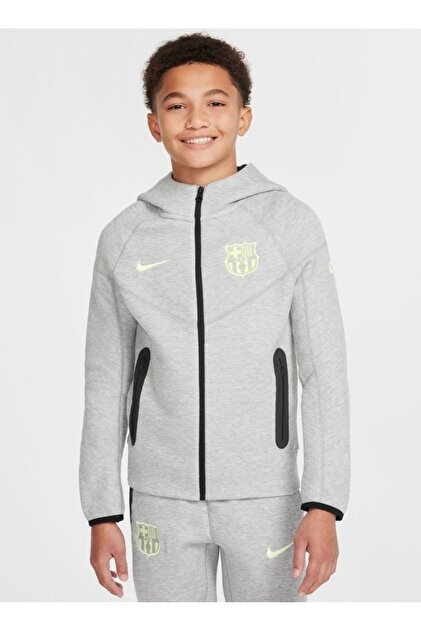 Nike FC Barcelona Tech Fleece Fz Çocuk Sweatshirt FN8500 yakamoz