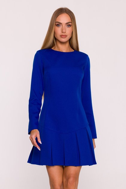 Rochie elegantă mini cu pliuri adânci
