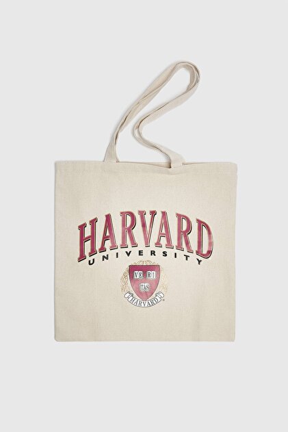 Pull & Bear Harvard Kolej Tote Çanta - 2