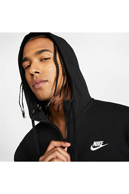 nike nsw club hoodie fz bb