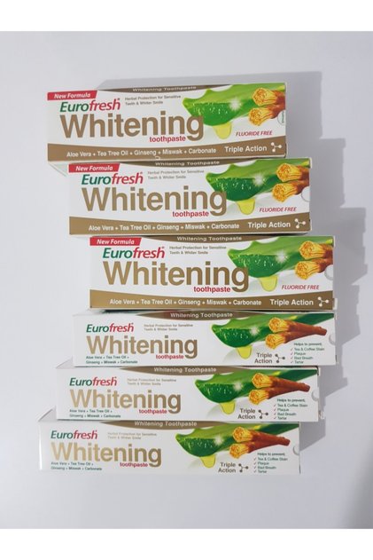 Eurofresh Aloe Vera Miswak Toothpaste 3X 112 Gr + 3 X 50 Gr