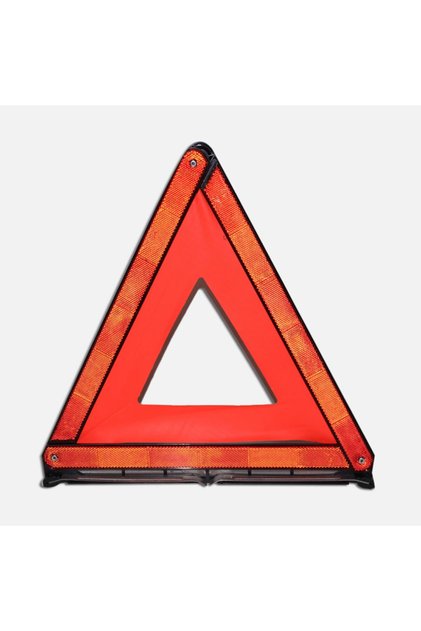 Triangle Reflector Iron Foot E4 Certificated - Reflector - Vehicle Reflector - Triangle Red Car Reflector