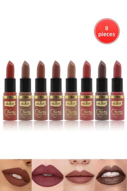 8-Piece Permanent Matte Lipstick Set