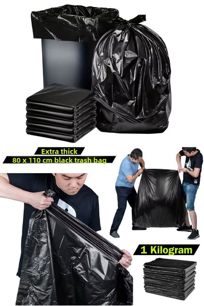 80 X 110 cm 1 Kilogram Jumbo Oversized Industrial Garbage Bag