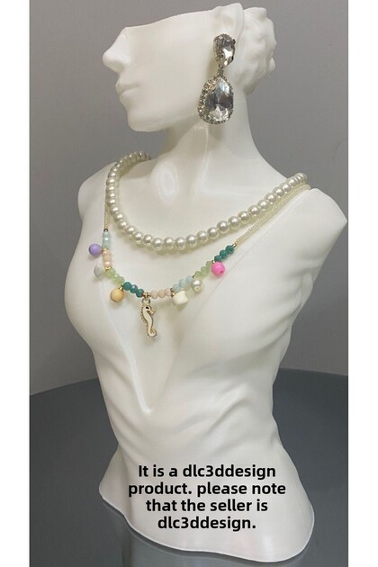 Decorative Jewelry Manikin, Display Stand, Jewelry Organizer, Stylish Jewelry Earring Necklace Display Stand