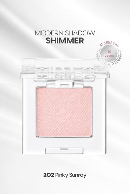 Long-Lasting, Easy-To-Apply, Sparkling Single Eyeshadow, Modern Shadow Shimmer (202 Pinky Sunray)