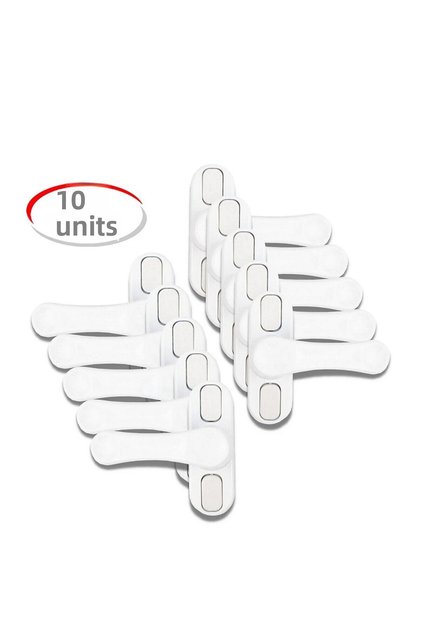 10 Pcs Metal White Window Safety Lock Child Burglar Lock Pulls Pvc Lock
