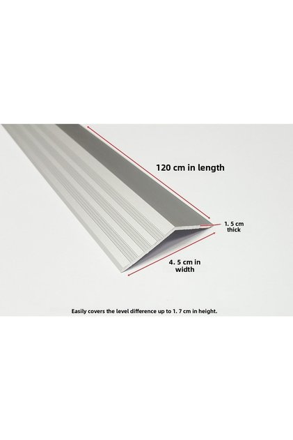 Aluminum Door Threshold Level Profile Denim Difference Height Profile Door Threshold Lid Cover Gray Color 120 Cm