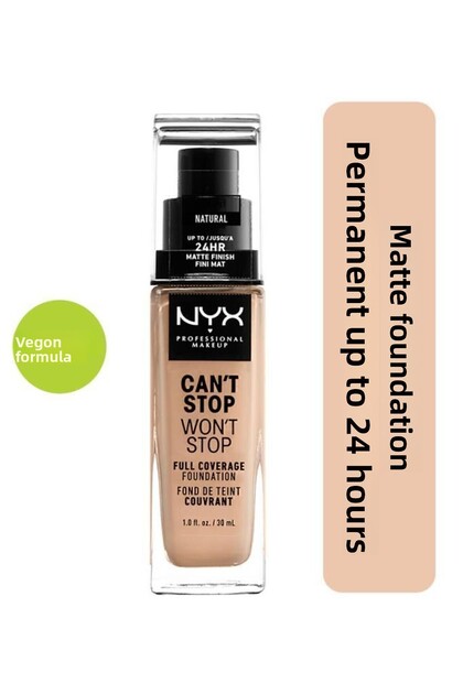 كريم أساس - Can't Stop Won't Stop Full Coverage Foundation 07 Natural 30 مل