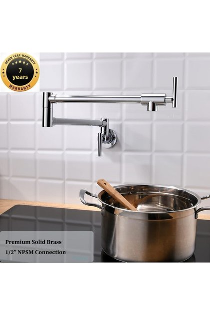New Model Imported Chrome Color Kitchen Stove Top Faucet Pot