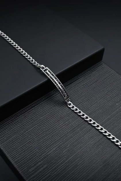Gümüş Çelik Erkek Bileklik FRJ10018A-J