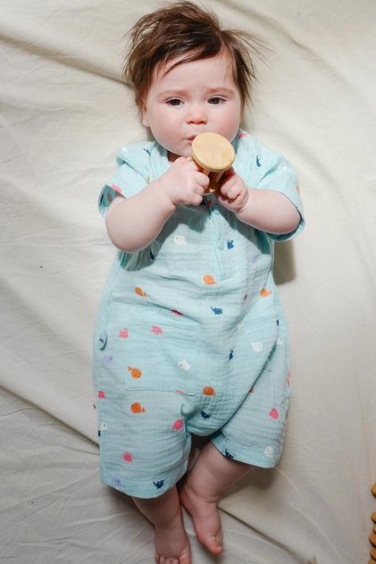 Men's Newborn Short Overalls