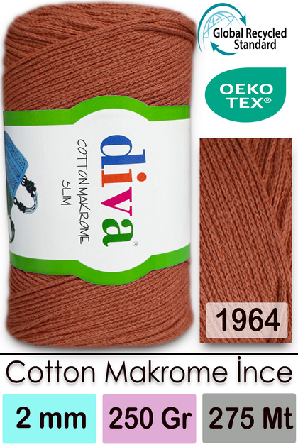 Diva Cotton Macrame Thin 1964 Cinnamon
