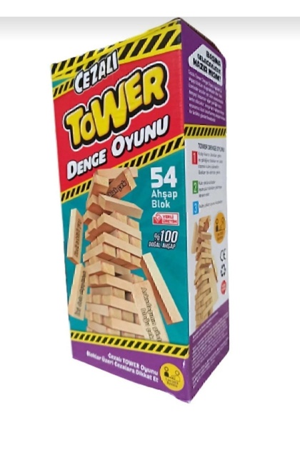 Genel Markalar Cezalı Jenga Denge Oyunu cezalı Tower Büyük boy 54