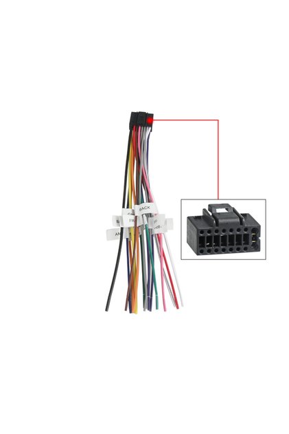 Cable 16Pin For Universal Android Car Radio Power Horn Wire Plug 16 Pins ISO Cable Audio Wiring Harn