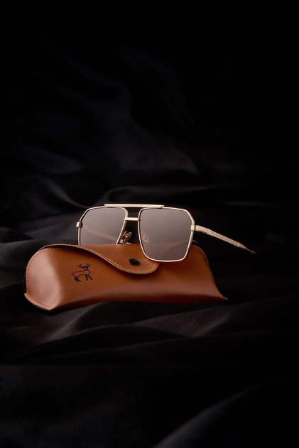 Polarized High Quality Titanium Brown Unisex Sunglasses