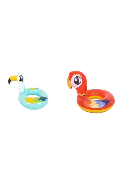 Kids Birds Swim Ring, Colorful Prints, Supportive Float, Fun Water Play, 4 to 8 Years - Assorted