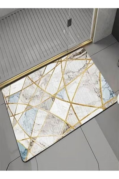 Geometric Pattern Living Room Carpet Multicolour 40 x 60cm
