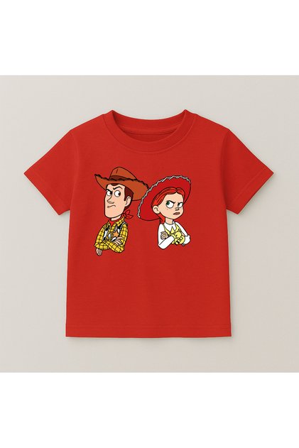 Toy Story Crew Neck 100% Cotton Printed Short Sleeve Children's and Teenage T-Shirt