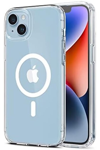iPhone 14 Plus Case | TPU Acrylic Slim Thin Magnetic Mobile Phone Cover | Clear