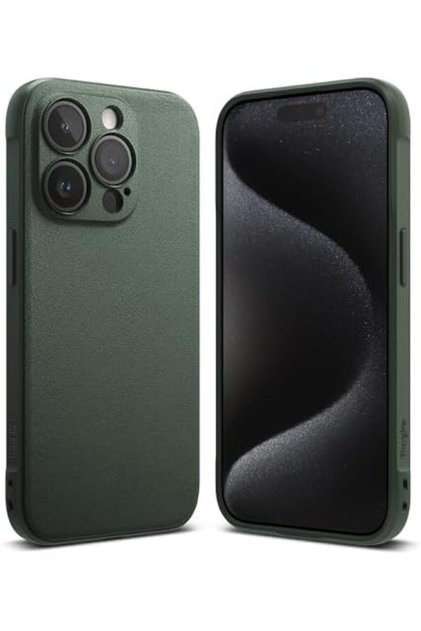 iPhone 15 Pro Case Cover| Onyx Series | Dark Green