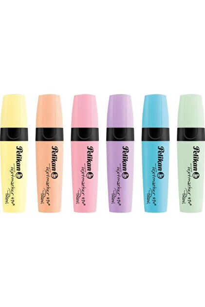 Set 6 markere text 490, culori pastelate