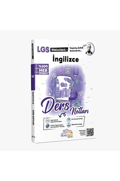 YZY YAPAY ZEKA YAYINLARI 8.SINIF LGS TÜM DERSLER ETKİNLİKLİ DERS
