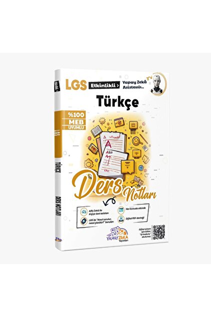 YZY YAPAY ZEKA YAYINLARI 8.SINIF LGS TÜM DERSLER ETKİNLİKLİ DERS