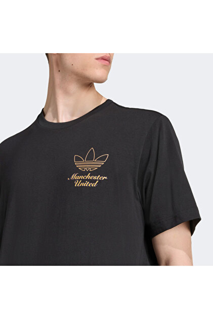adidas Manchester United Terrace Icons Graphic Erkek Siyah T-Shirt