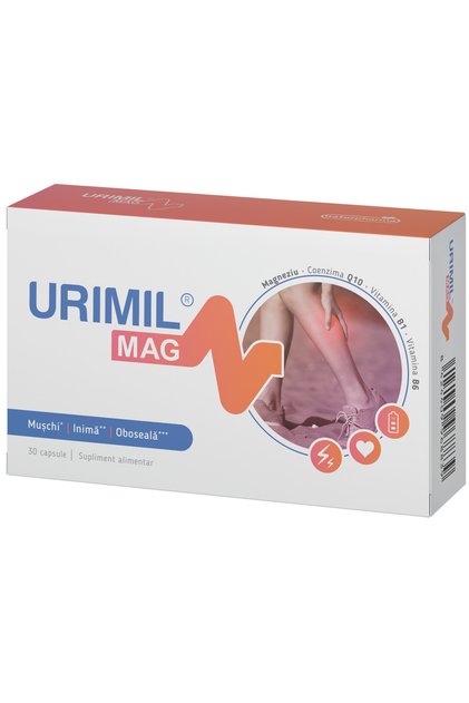 Supliment alimentar Urimil Mag, 30 capsule