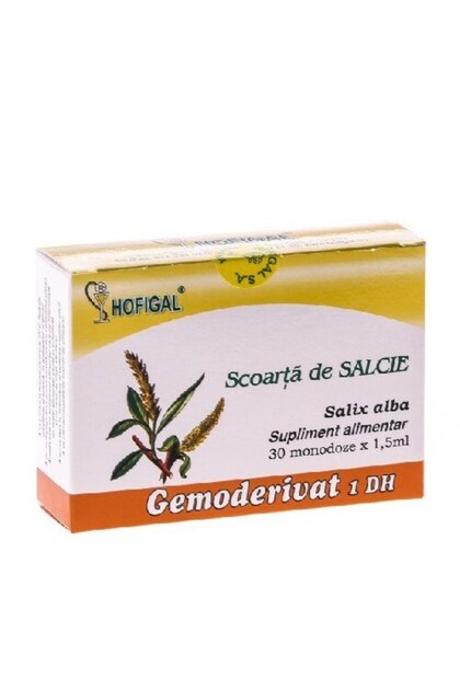 Gemoderiv din scoarță de salcie, 30 de monodoze,