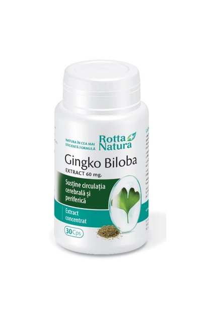 Ginkgo Biloba 60mg, Rotta Natura, 30 capsule