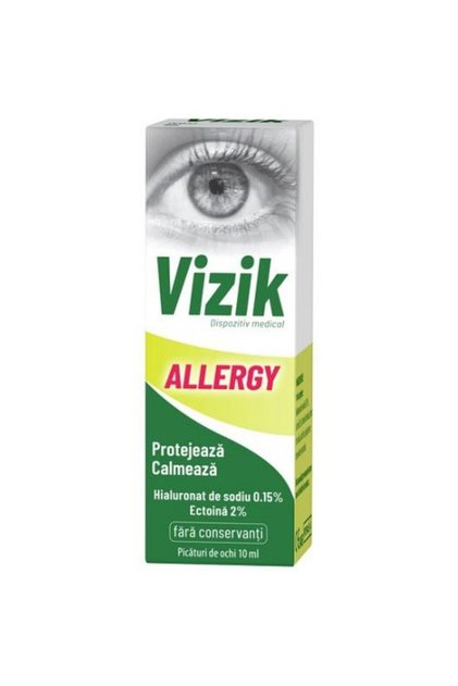 Picături oftalmice VIZIK pentru alergii, Zdrovit, 10 ml