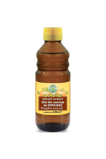 Ulei din Seminte de Dovleac "Curcubita maxima" presat la rece 100% pur, HerbalSana, 250ml,