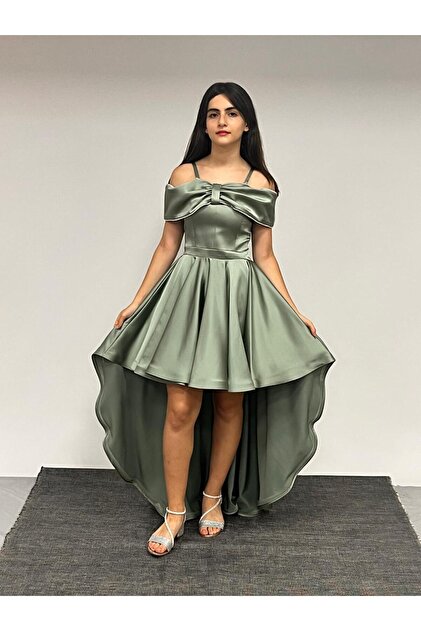 green adidas dress women Full Size Ruffled Off-Shoulder Short Sleeve Dress – Charming Charlie main image 1