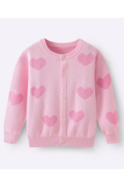 Front Open Sweaters - Pink