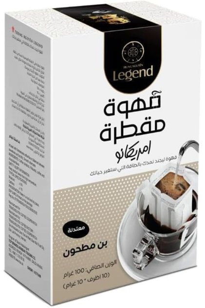 قهوة امريكانو مقطرة من ليجند، مكونة من 10 أظرف (أمريكانو)