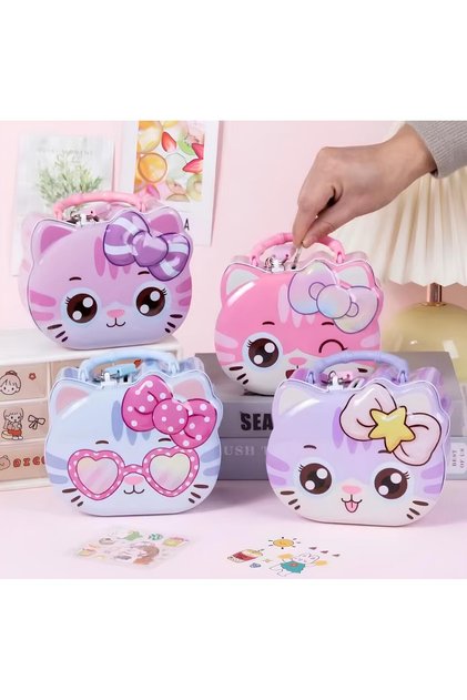 Special Character Metal Locked Piggy Bank Money Box Sweet Cute Mini Safe Safe Colorful Gift