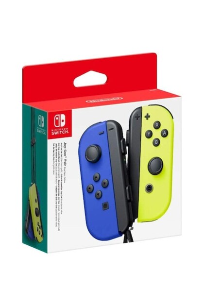 Ζεύγος χειριστηρίων Joy-Con για Switch - Μπλε (Αριστερό) & Νέον Κίτρινο (Δεξί) - NSW