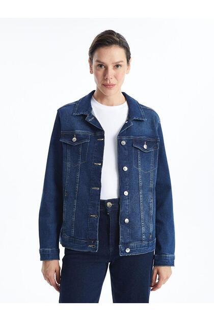 LC Waikiki Gomlek Yaka Kadin Jean Ceket - W44872z8 - Fiyatı, Yorumları