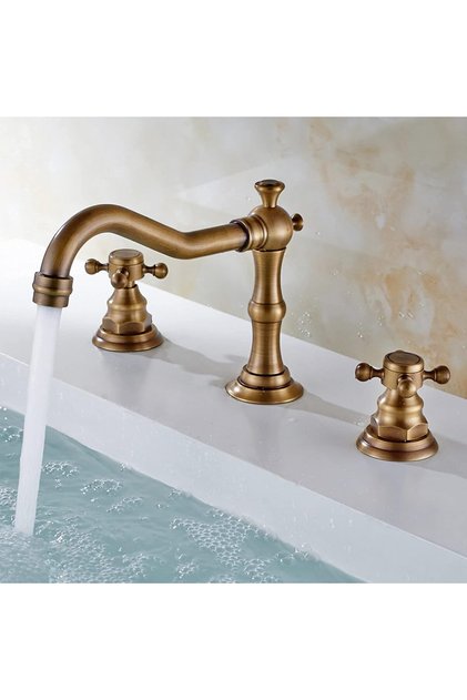 Banyo Lavabo Bataryası Ankastre Antik 3'lü Set Yeni 7 Yıl Garantili Ithal